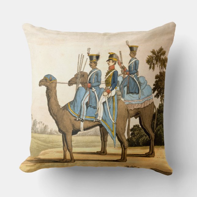 Coussin Corps de Rocket et corps de dromadaire, armée 1817 (Recto)