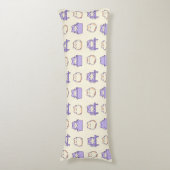 Coussin Corps Pastel Chat Chonky Lavande Mignon Co (Devant (Vertical))