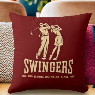 Coussin Correspondance cadeau de golf sur mesure de Funny