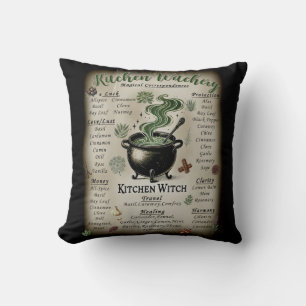 Coussin Correspondances des herbes magiques de Witchery de