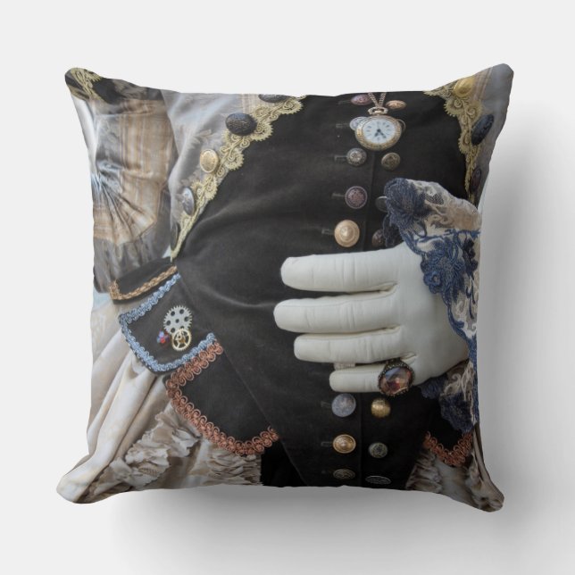 Coussin Corsage steampunk, Carnaval, Venise (Recto)