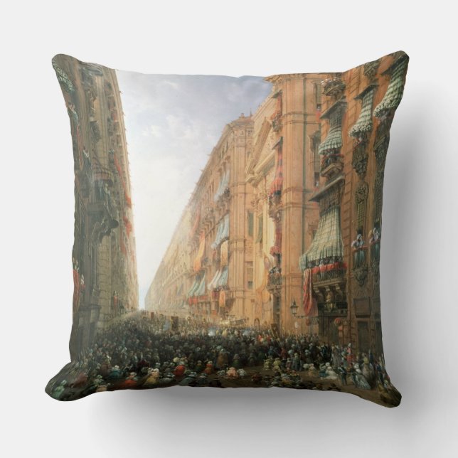 Coussin Cortège de Corpus Christi dedans par (Recto)