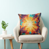 Coussin Cosmic Burst Abstract Splatter Art (Chaise)