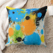 Coussin Cosmic Chromatic Splatter: Abstract Orbit (Couverture)