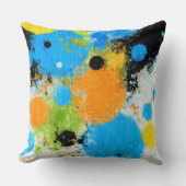 Coussin Cosmic Chromatic Splatter: Abstract Orbit (Recto)