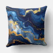 Coussin Cosmic Night Marble Abstract Cushion (Verso)