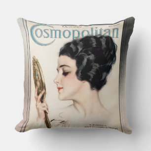 Coussin Cosmopolite FC octobre 1917 par Harrison Fisher