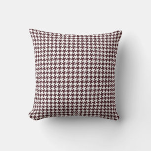 Coussin Cosmos au chocolat léger Houndstooth