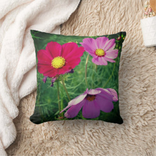 Coussin Cosmos Flower Trio