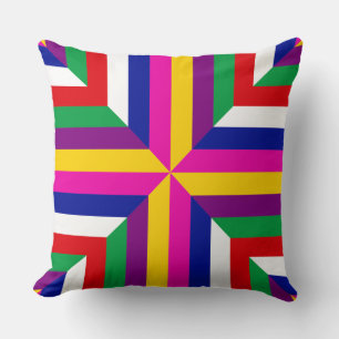 Coussin Cosmos-prototype - Magenta/Jaune – Équilibré