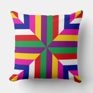 Coussin Cosmos-prototype - Violet/Vert – Équilibré