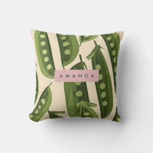 Coussin Cosse de Pois Verte Ludique et Fantaisiste Personn