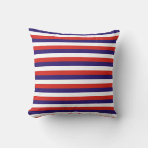 Coussin Costa Rica laos drapeau bandes bleu rouge blanc mo