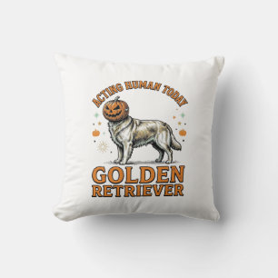 Coussin Costume de chien Citrouille de Halloween pour Retr