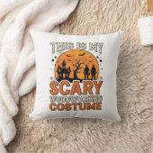 Coussin Costume de menuiserie effrayant Halloween Design V (Couverture)
