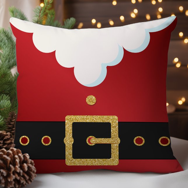 Coussin Costume de Père Noël festif de Noël (Créateur téléchargé)