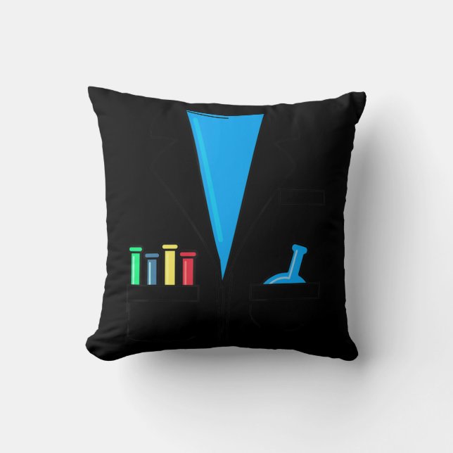 Coussin Costume de scientifique fou Nerd Chimie Amusement  (Recto)