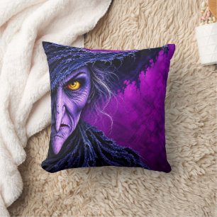 Coussin Costume de sorcière méchante pour soirée Halloween
