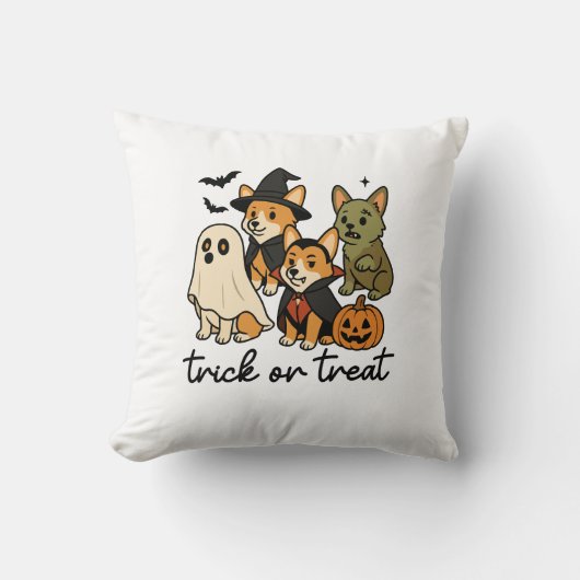 Coussin costume d'Halloween pour corgi (Recto)