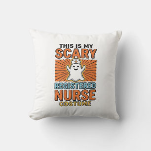 Coussin Costume d'infirmière diplômée effrayant Halloween