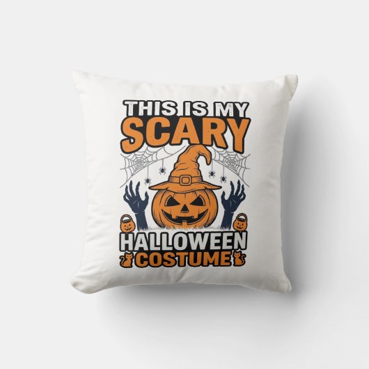 Coussin Costume Halloween Épouvantable Chapeau de Sorcière (Recto)