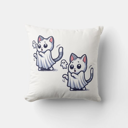 Coussin Costume Halloween Ghost Kitty (Recto)