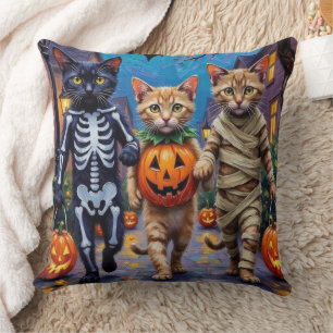 Coussin Costumes d'Halloween pour chats siamois allant che