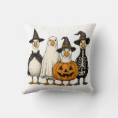 Coussin Costumes d'oie d'Halloween | Witch Ghost Pumpki (Verso)