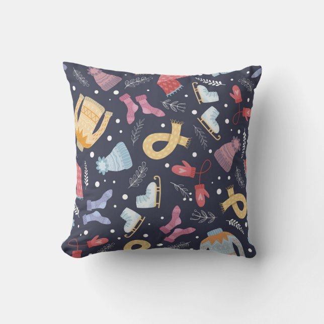 Coussin Cosy Hiver Kits Simples Vintage (Recto)