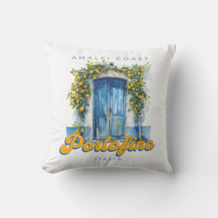 Coussin Côte d'Amalfi Portofino La Dolce Vita Italia Lemon