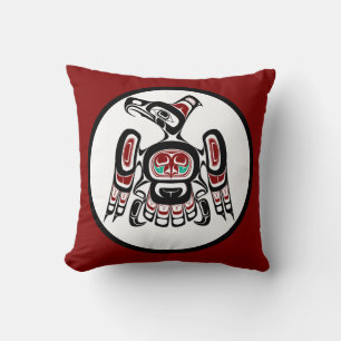 Coussin Côte Pacifique du nord-ouest Kaigani Thunderbird