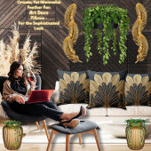 Coussin Coton 20 x 20 noir or Art déco gras élégant