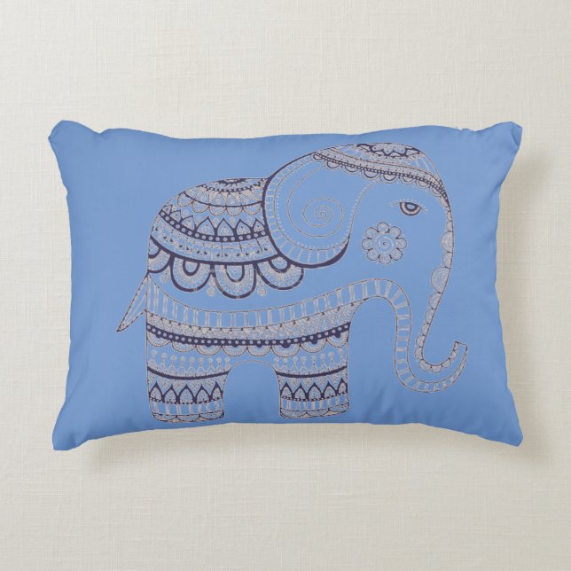 Coussin coton collection elephant (Devant)