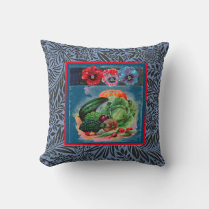 COUSSIN COTON JETER PILLOW HAPPY SEED W/ CUSTOM INITIAL