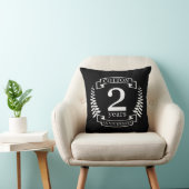 Coussin Coton mariage anniversaire 2 ans mariés (Chaise)
