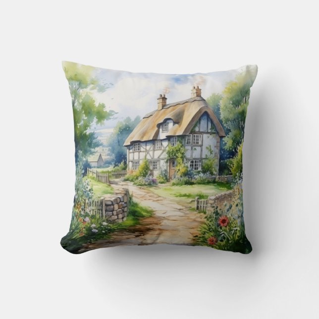 Coussin Cottage Anglais (Recto)