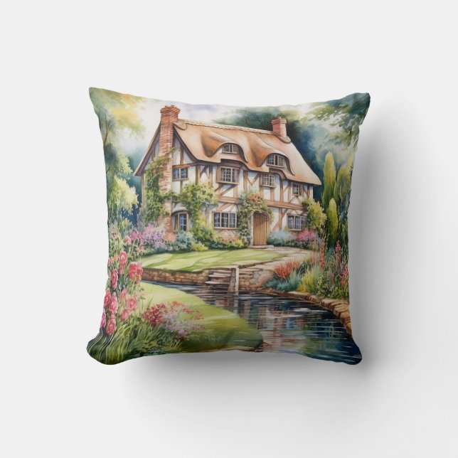 Coussin Cottage Anglais (Recto)