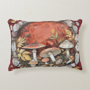 Coussin Cottagecore avec Champignons