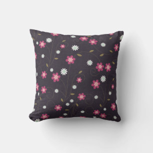 Coussin Couche à lancer rose Fleurs
