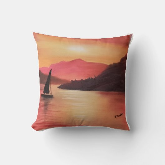 Coussin Coucher de soleil (Recto)