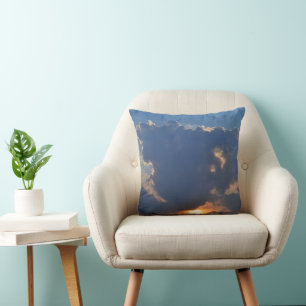 Coussin Coucher de soleil avec formation Teacup Cloud par