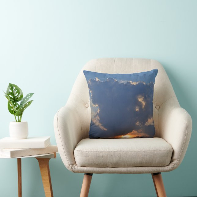 Coussin Coucher de soleil avec formation Teacup Cloud par  (Chaise)