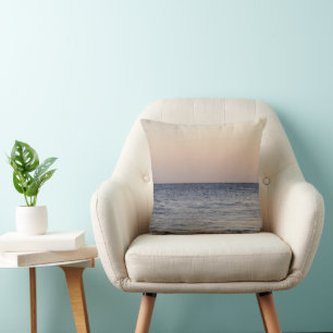 Coussin Coucher de soleil caraïbe pastel rêveur 1