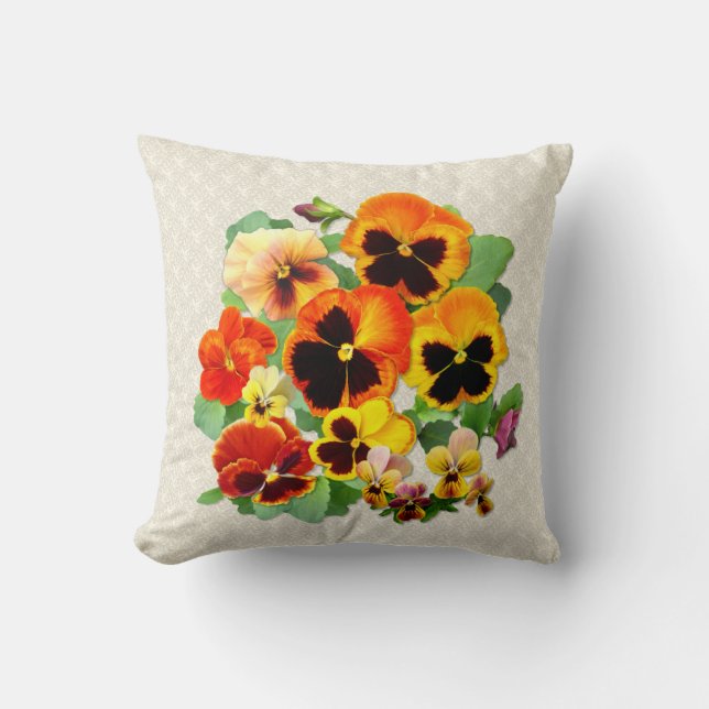 Coussin Coucher de soleil de Pansy (Recto)
