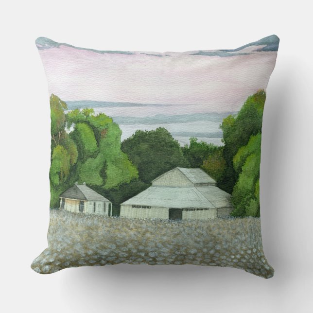 Coussin Coucher de soleil du Sud (Recto)