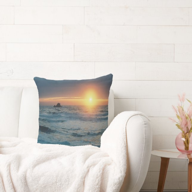 Coussin Coucher de soleil et paysage marin..... (Canapé)
