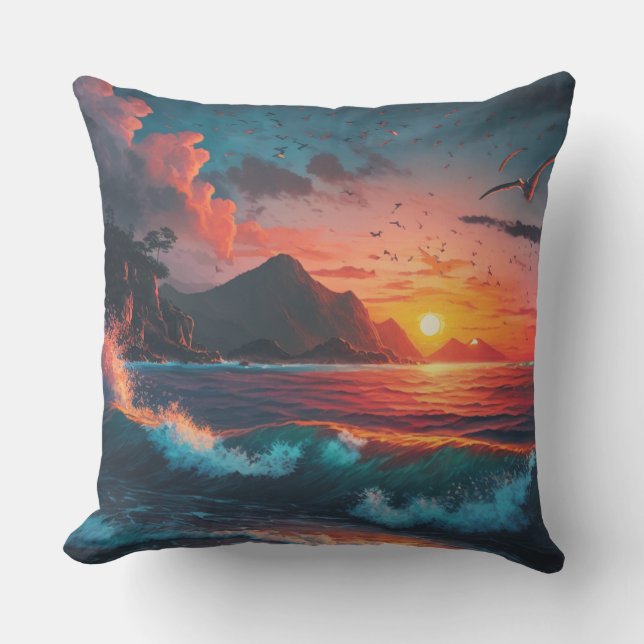 COUSSIN COUCHER DE SOLEIL ISALN N° 1 (Recto)