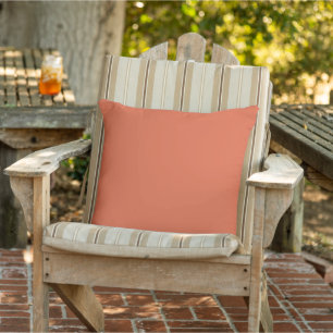 Coussin Coucher de soleil orange uni de Vérone
