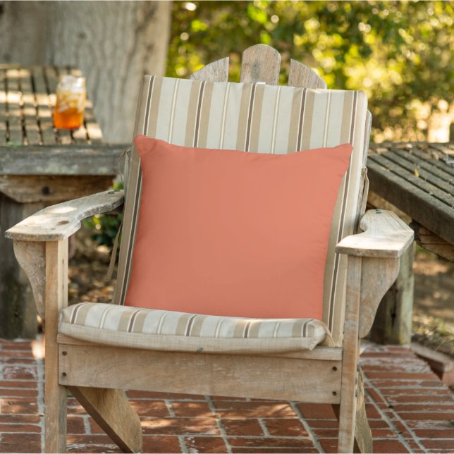 Coussin Coucher de soleil orange uni de Vérone (Chaise)