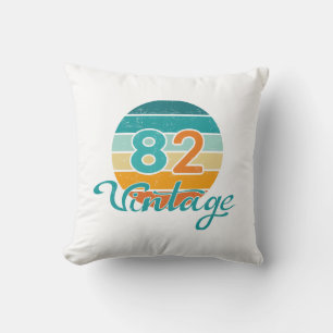 Coussin Coucher de soleil Rétro 82 Vintage en détresse